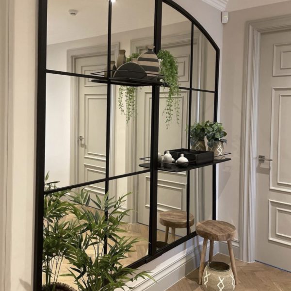 Large Shelved Garden and Home Mirror