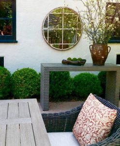 Architectural Rustic Circular Mirror now in our clients home in San Francisco