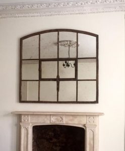 Rustic Heritage detail installed over mantle in our clients bedroom area