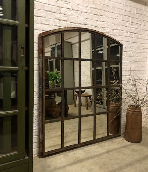 Rustic Architectural Slow Arched Mirror