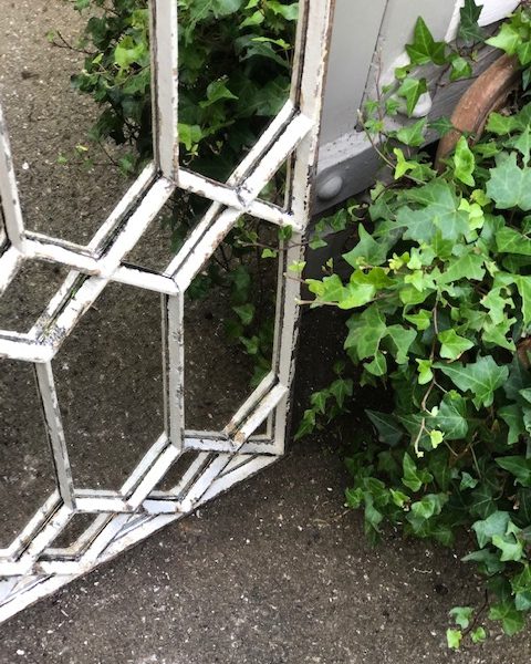 Vintage Decorative Cast Iron Window Mirrors