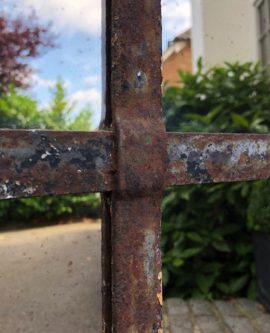 Vintage Circular Rustic Window Mirror