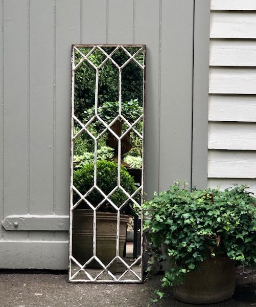 Vintage Decorative Cast Iron Window Mirrors