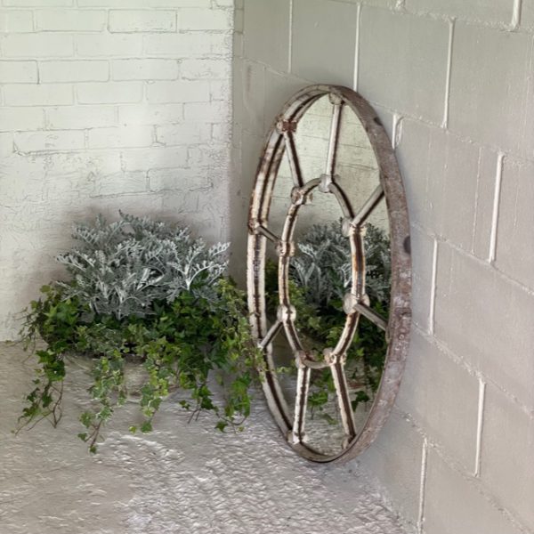 Antique Circular Home and Garden One Off Mirror