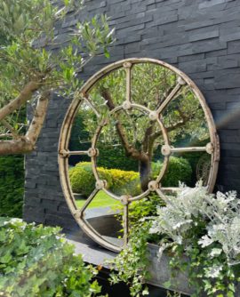 Antique Circular Home and Garden One Off Mirror