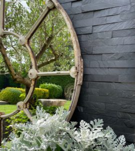 Antique Circular Home and Garden One Off Mirror