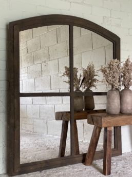 Vintage Home and Garden Rustic Textured Window  Mirror