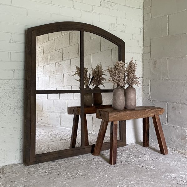 Vintage Home and Garden Rustic Textured Window  Mirror