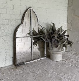 Pavilion Style Antique Home and Garden Mirror