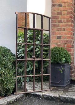 Slow Arch Industrial Window Mirror