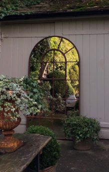 Arched Architectural Rustic Home and Garden Mirror