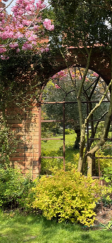 Extra large Arched Antique Belgian Mirror