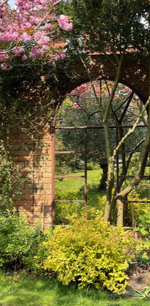 Extra large Arched Antique Belgian Mirror