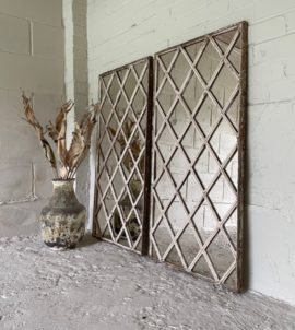 Original Architectural Diamond Design Window Mirror