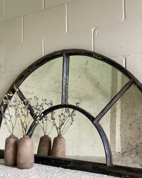 Fan Style Architectural Reclaimed Mirror