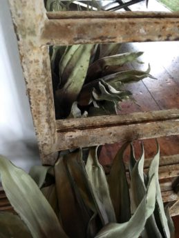 Antique Hop Barn Rustic Window Mirror