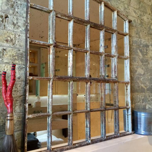 Antique Slow Arch Window Mirror