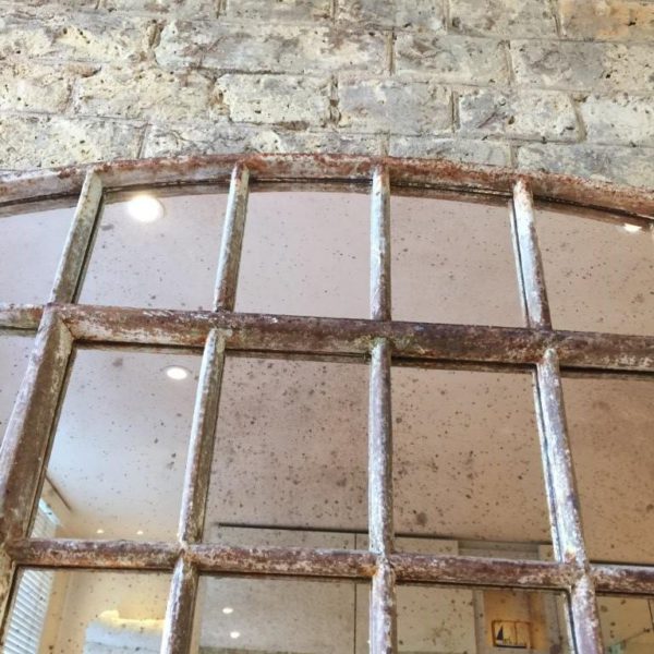 Antique Slow Arch Window Mirror