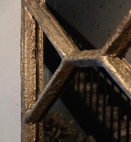 Antiqued Brass Finish Antique Mirror Panels