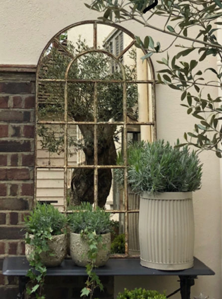 Arched Antique Garden and Home Mirror