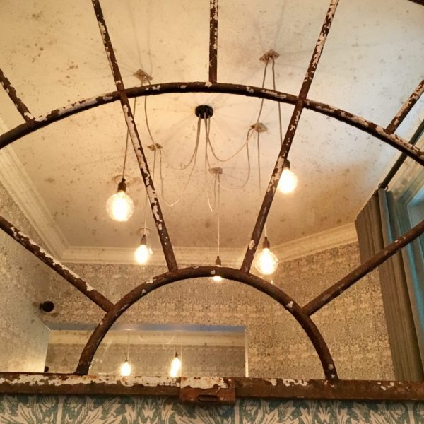 Extra Extral Large French Architectural Fan Style Window Mirror - Image 3