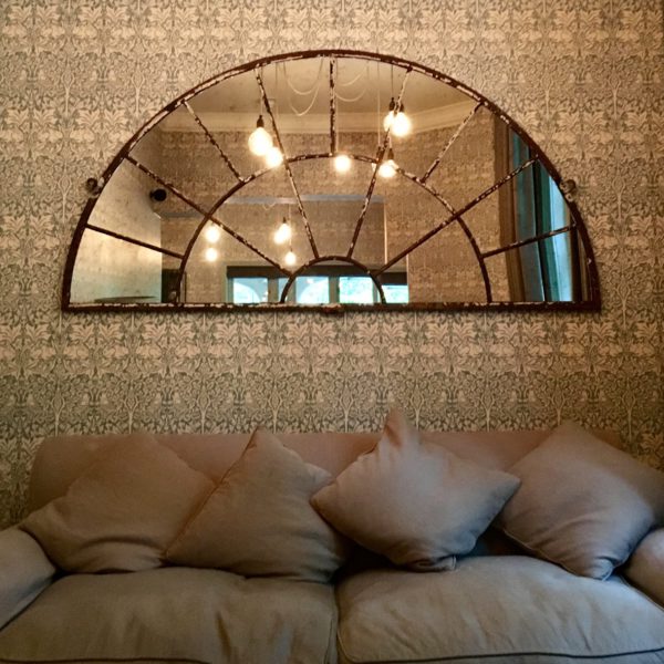 Extra Extral Large French Architectural Fan Style Window Mirror