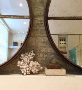 Architectural Rustic Circular Mirrors