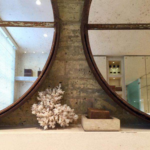 Architectural Rustic Circular Mirrors