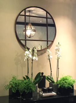 Architectural Rustic Circular Window Mirror