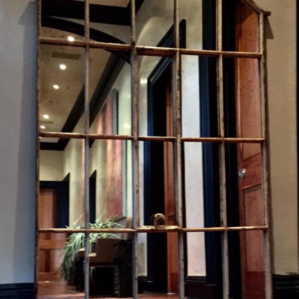 Architectural Mirror, Slow Arch Rustic Window Mirror - Image 3