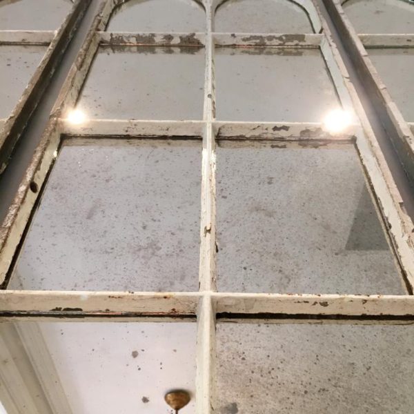 Aged White Architectural Decorative Mirror Panels