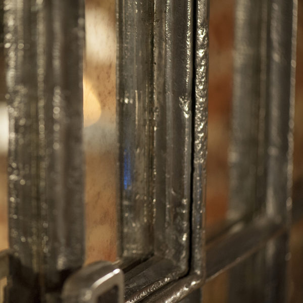 Cira 18th Century Antique ex Square  Cast Iron Window Frame - Image 3