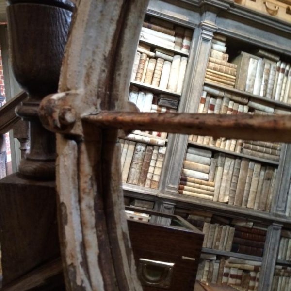 Circular Salvaged Original Window Frame Mirror - Image 5