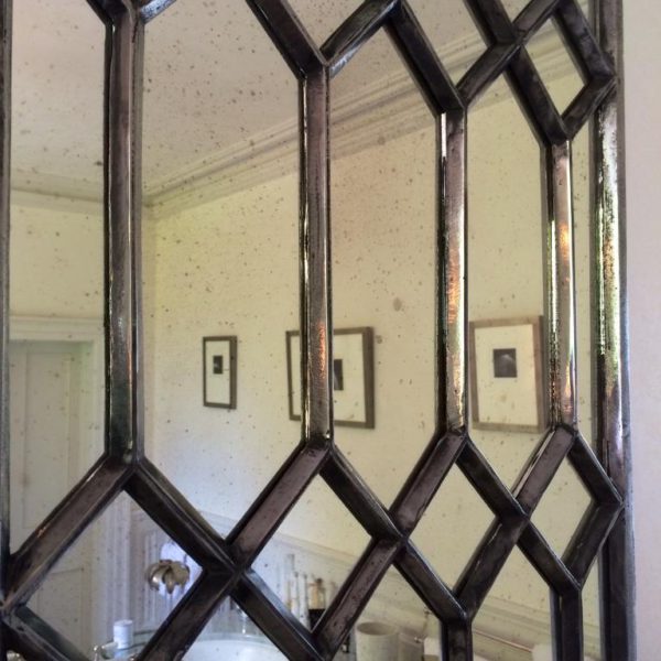 Decorative Polished Cast Iron Elegant Window Mirror Panels - Image 4