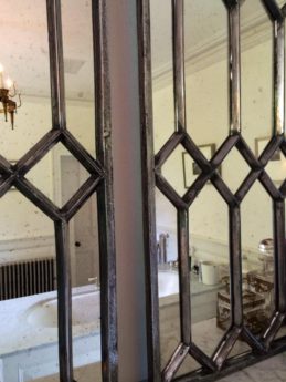 Decorative Polished Cast Iron Elegant Window Mirror Panels