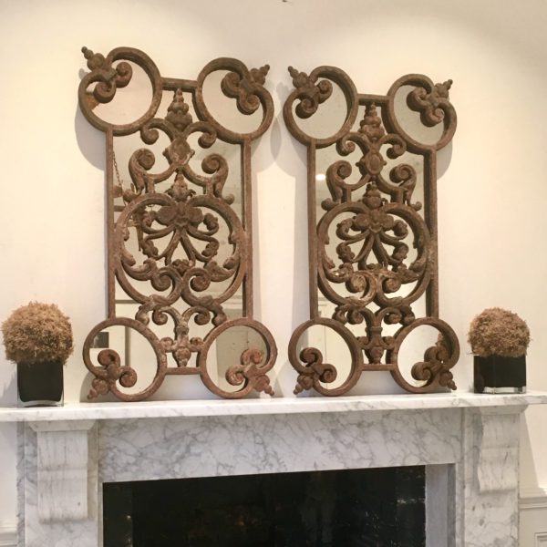 Reclaimed Decorative Rustic Ironwork Mirrors