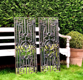 Decorative Scroll Ironwork Mirror Panels