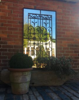 Decorative Vintage Ironwork Garden Mirror