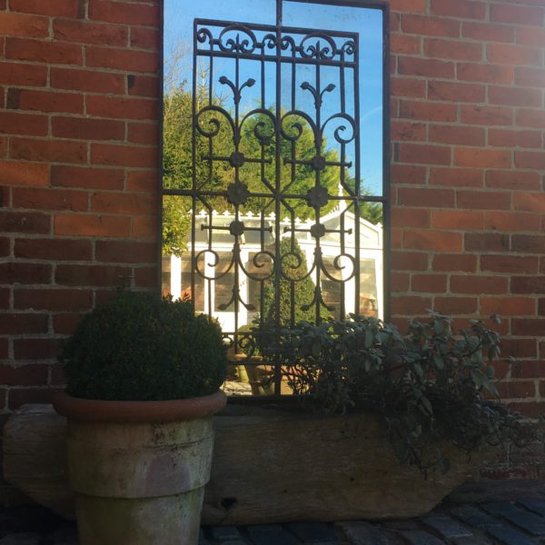 Decorative Vintage Ironwork Garden Mirror