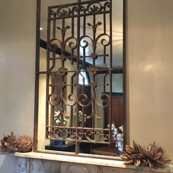 Decorative Vintage Ironwork Mirror