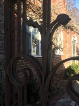 Decorative Vintage Ironwork Garden Mirror