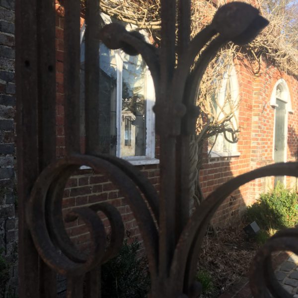 Decorative Vintage Ironwork Garden Mirror - Image 2