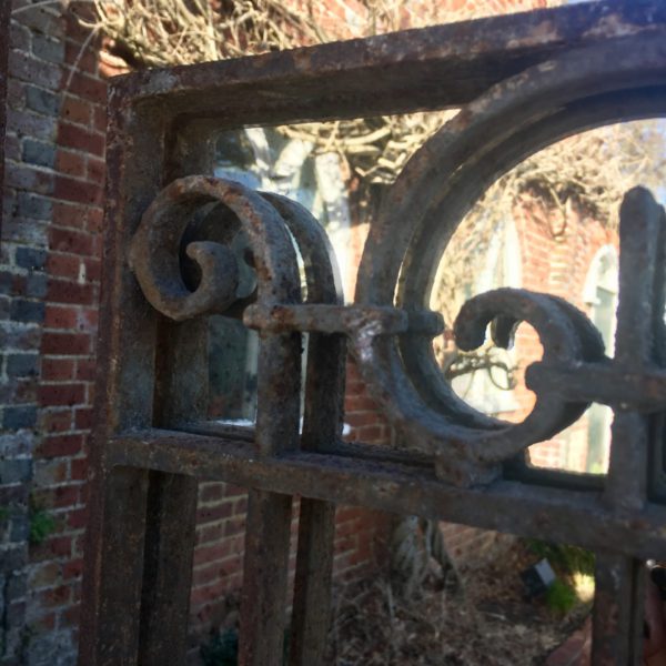 Decorative Vintage Ironwork Garden Mirror - Image 3