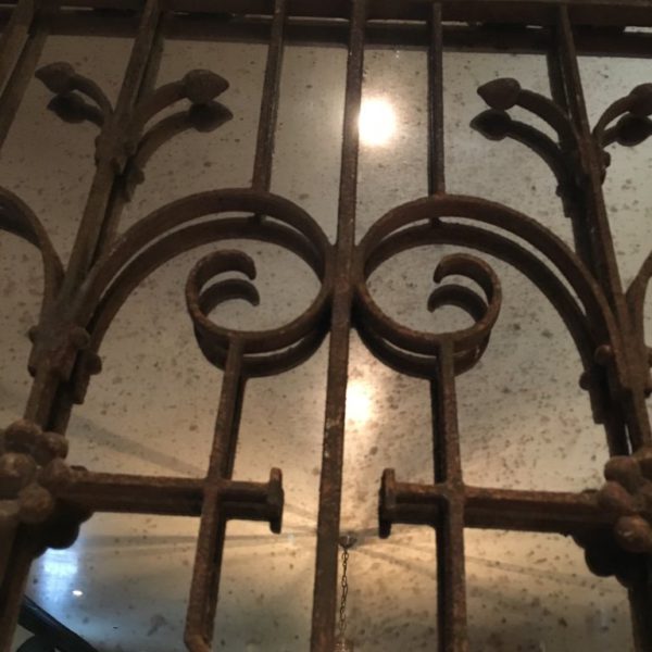 Decorative Vintage Ironwork Mirror - Image 5