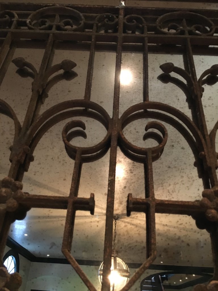 Decorative Vintage Ironwork Mirror - Image 5