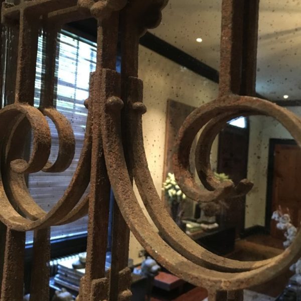 Decorative Vintage Ironwork Mirror - Image 2