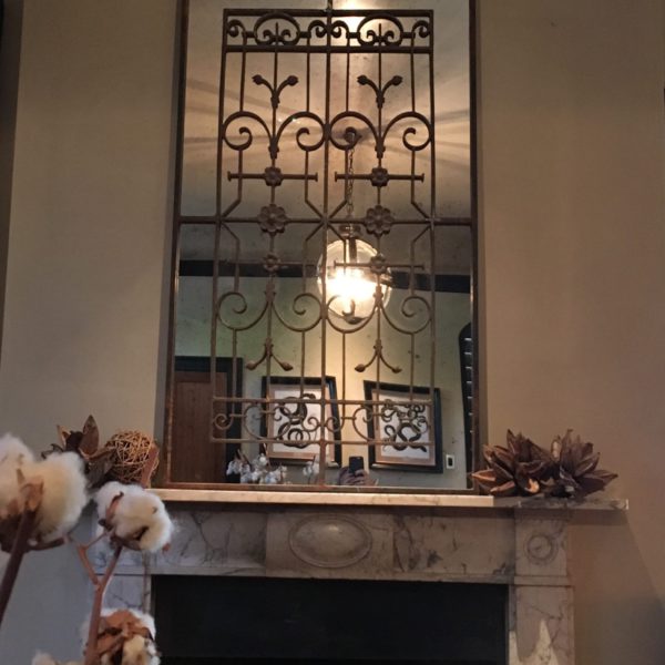 Decorative Vintage Ironwork Mirror - Image 3