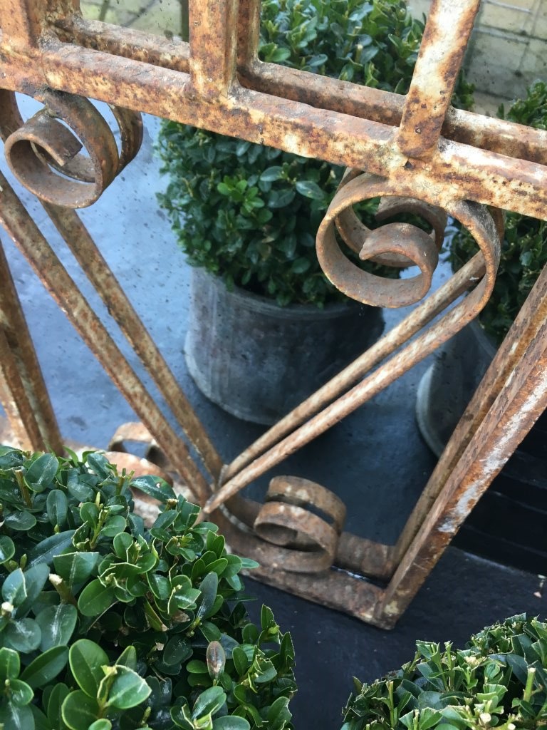 Decorative Vintage Garden Ironwork Mirror - Image 3