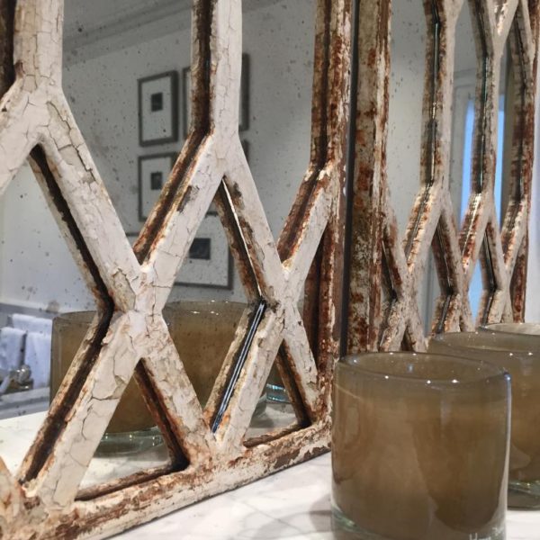Diamond Design Rustic Window Mirrors