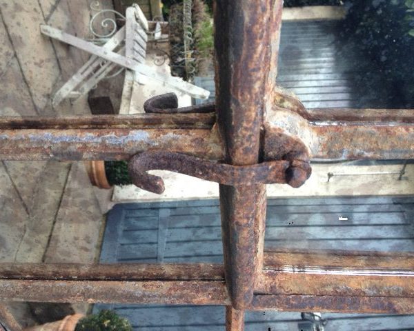 Ex Factory Antique Slow Arch Garden Window Framed Mirror